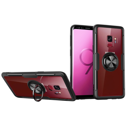 Samsung Galaxy S9 - Skal med Ringhllare (LEMAN)