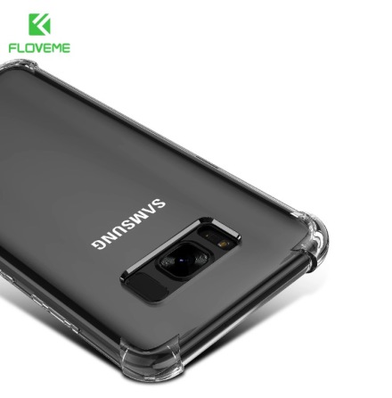 Samsung Galaxy S8+ Smart Silikonskal EXTRA SKYDD frn FLOVEME