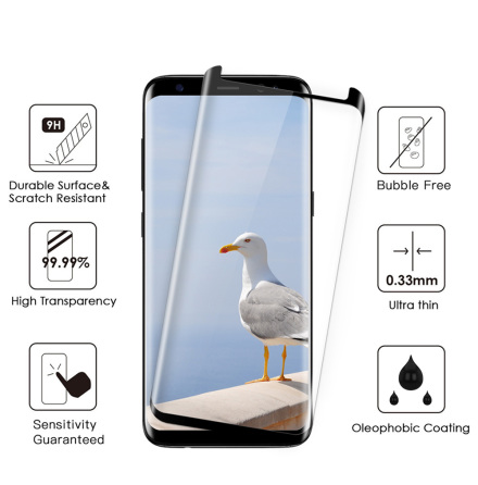 Samsung Galaxy S8 Skrmskydd CASE-F HD-Clear ProGuard