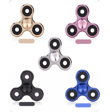 Fidget Spinner Metall Aluminium Tri-Spinner (Lng spinntid)