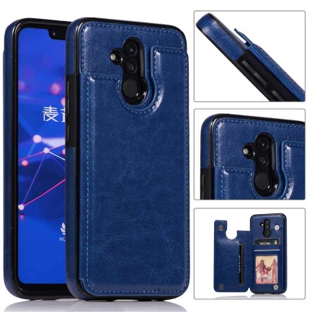 Huawei Mate 20 Lite - Praktiskt Stilskert Skal med Korthllare