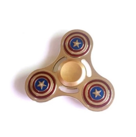 Fidget Spinner Metall - Shild (Lng spinntid)