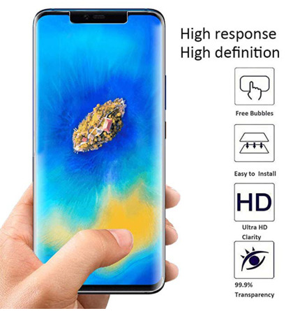 Mate 20 Pro Skrmskydd 9H Nano-Soft Screen-Fit HD-Clear