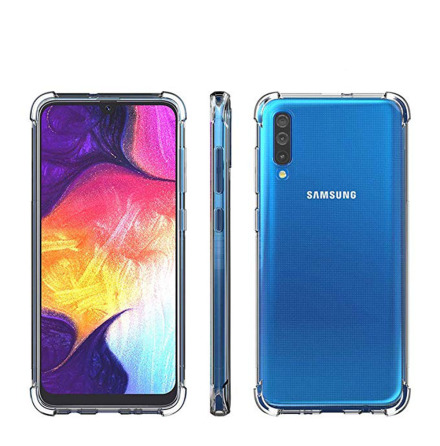 Samsung Galaxy A50 - St�td�mpande (Tjocka H�rn) Silikonskal