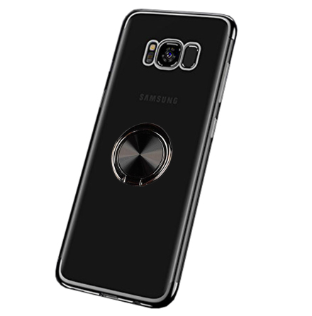 Samsung Galaxy S8 - Skyddande Silikonskal Ringhllare
