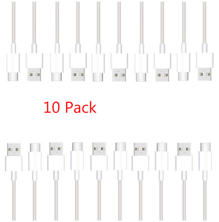 10-Pack 1M Type-C Laddnings Kabel