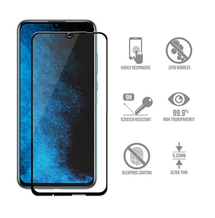 Skrmskydd 2.5D med Ram 9H HD-Clear Screen-Fit Honor 10 Lite