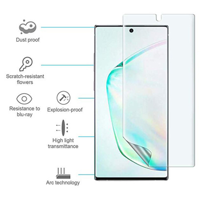 Note 10 Skrmskydd 9H Nano-Soft Screen-Fit HD-Clear