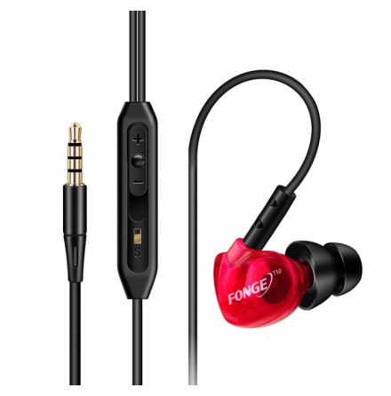 FONGE S500 Sport In-ear Hrlurar med Mic (Earphone)